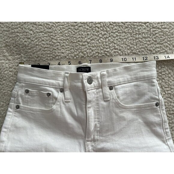 J. Crew Women's 10" High Rise  Skinny Signature Stretch Jeans White Size 26Tall - Picture 11 of 15